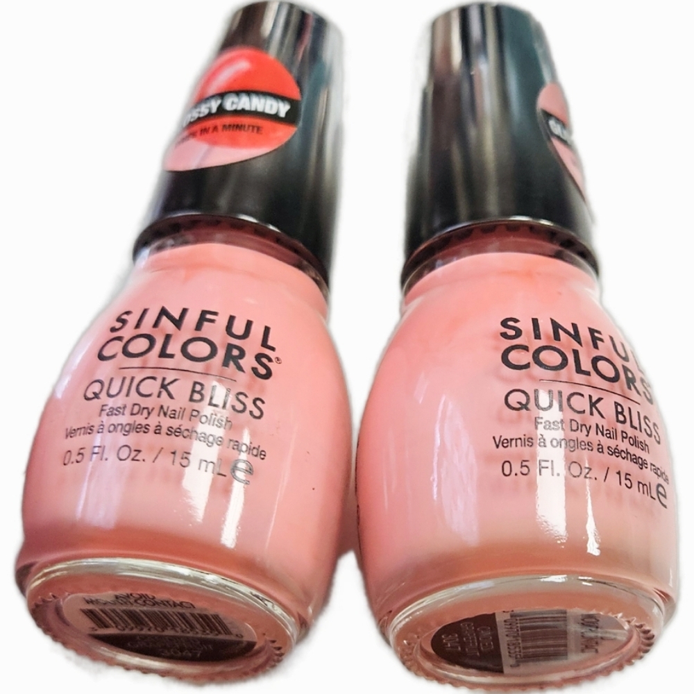 NWT 》2×《 SINFUL COLORS QUICK BLISS: CANDIED GRAPEFRUIT!